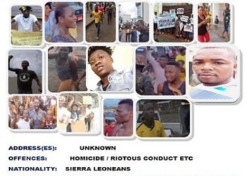 Sierra Leone Police declare August 10 protest organizers wanted