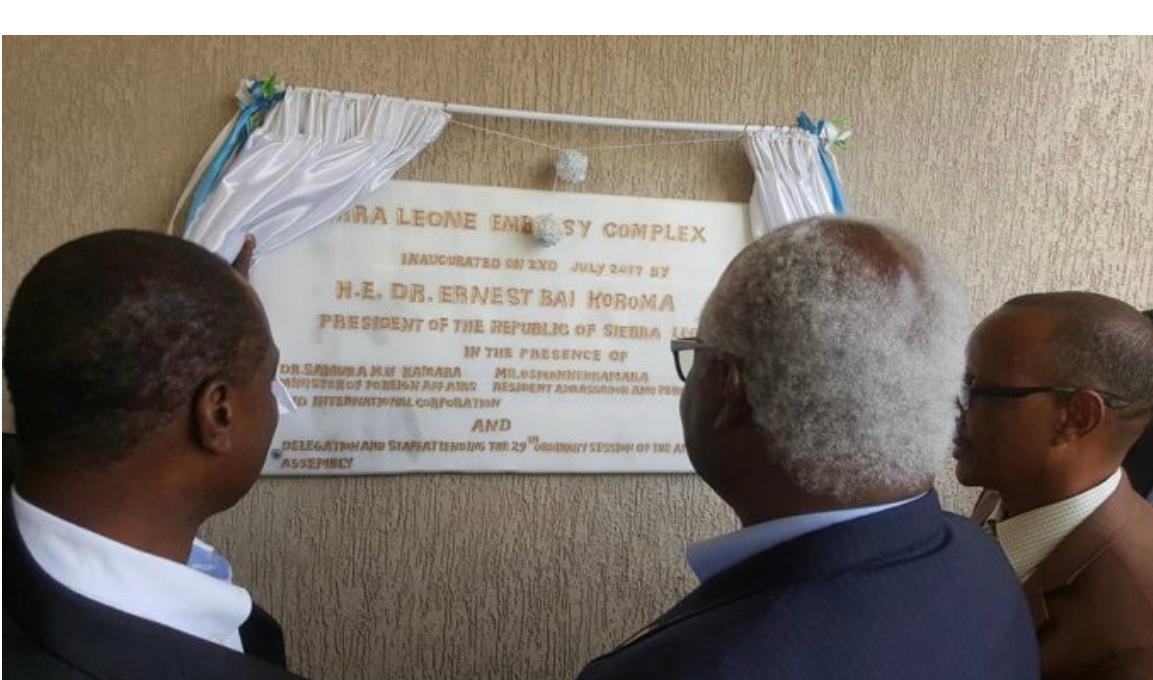 The Sierra Leone Ambassador’s residence in Addis Ababa completed- the facts