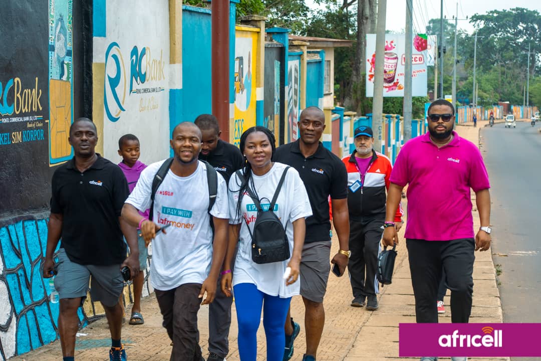 Africell SL Conducts Workers’ Health, Walk and Fitness Drill