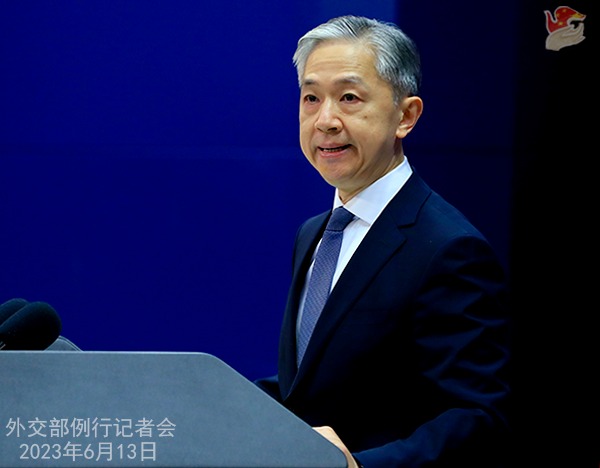 Chinese Foreign Spokesperson Wang Wenbin gave comments on Japanese Fukushima Daiichi Nuclear Power Plant at Regular Press Conference on June 13, 2023