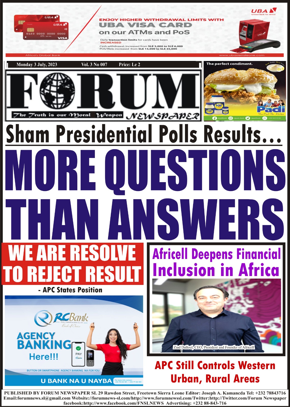 Sham Presidential Polls Results… MORE QUESTIONS THAN ANSWERS