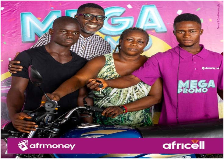 23-Year-Old Ibrahim Kargbo Wins Mega Promo TVS Motorbike