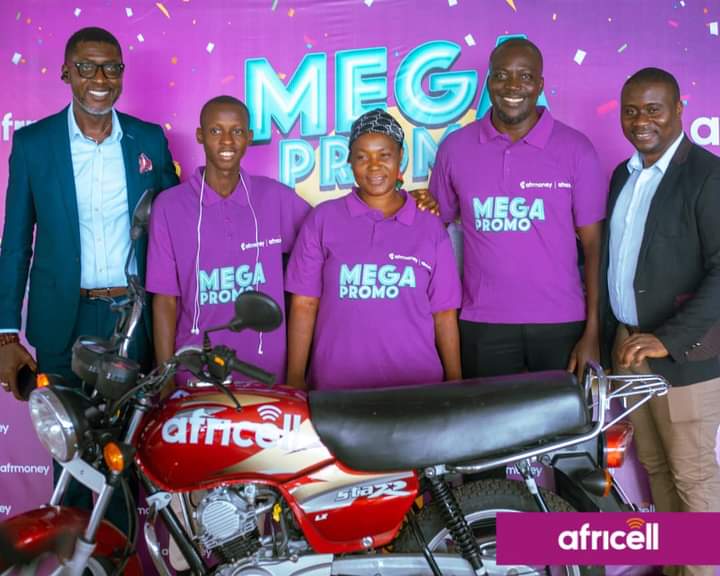 TRADER WINS MOTORBIKE FROM AFRICELL MEGA PROMO