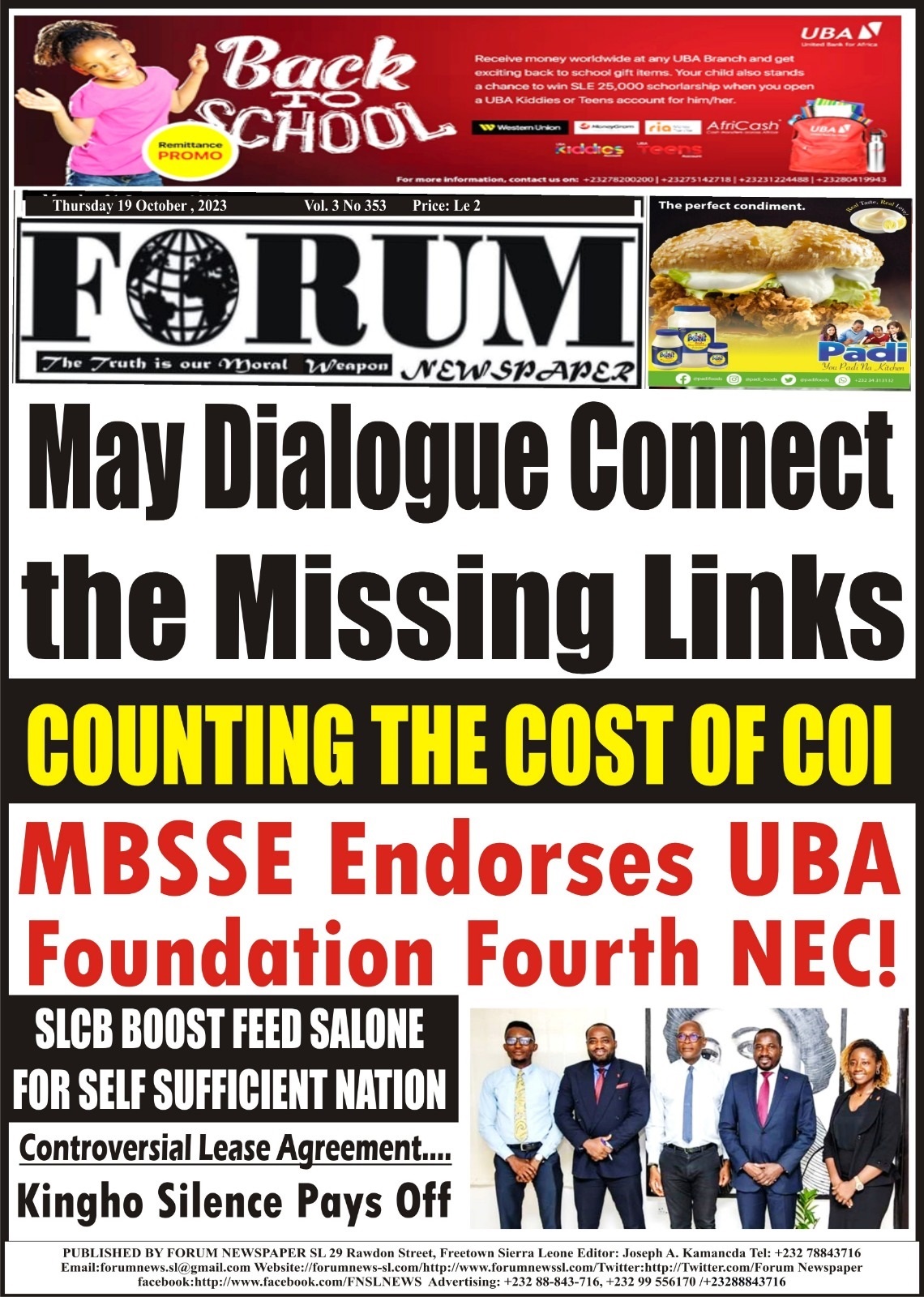 May Dialogue Connect the Missing Links