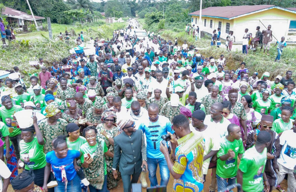 Information Minister Chernor Bah Receives Hometown Welcome in Bagbo