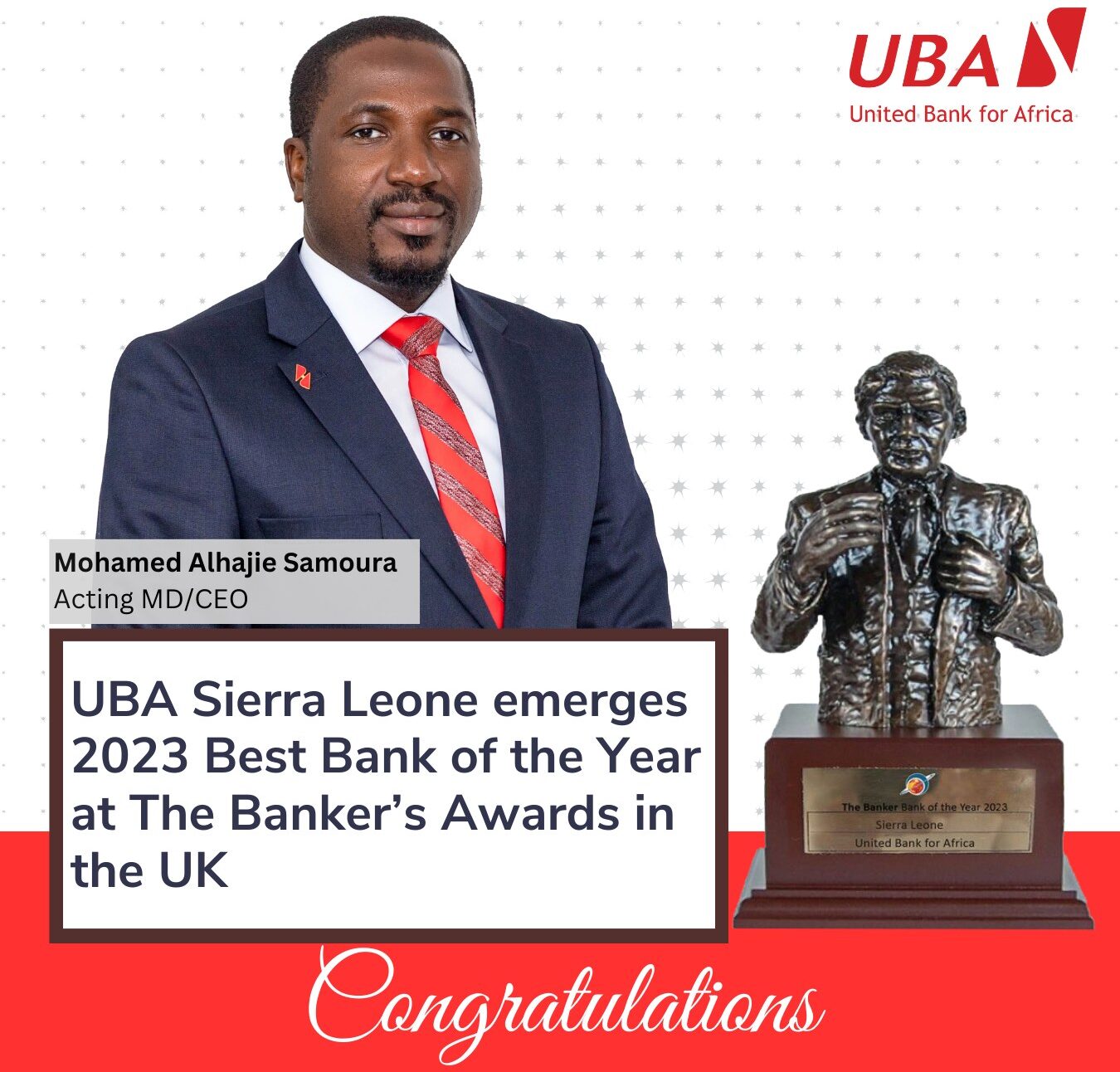 “UBA Sierra Leone: Crowned The Banker’s Best Bank – A Reign of Excellence!”