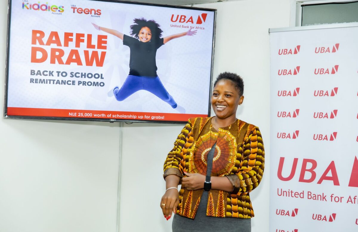 Angel Amara Fefegula age 12 wins NLE 25,000 Scholarship from UBA Sierra Leone Back to School Remittance Raffle Draw