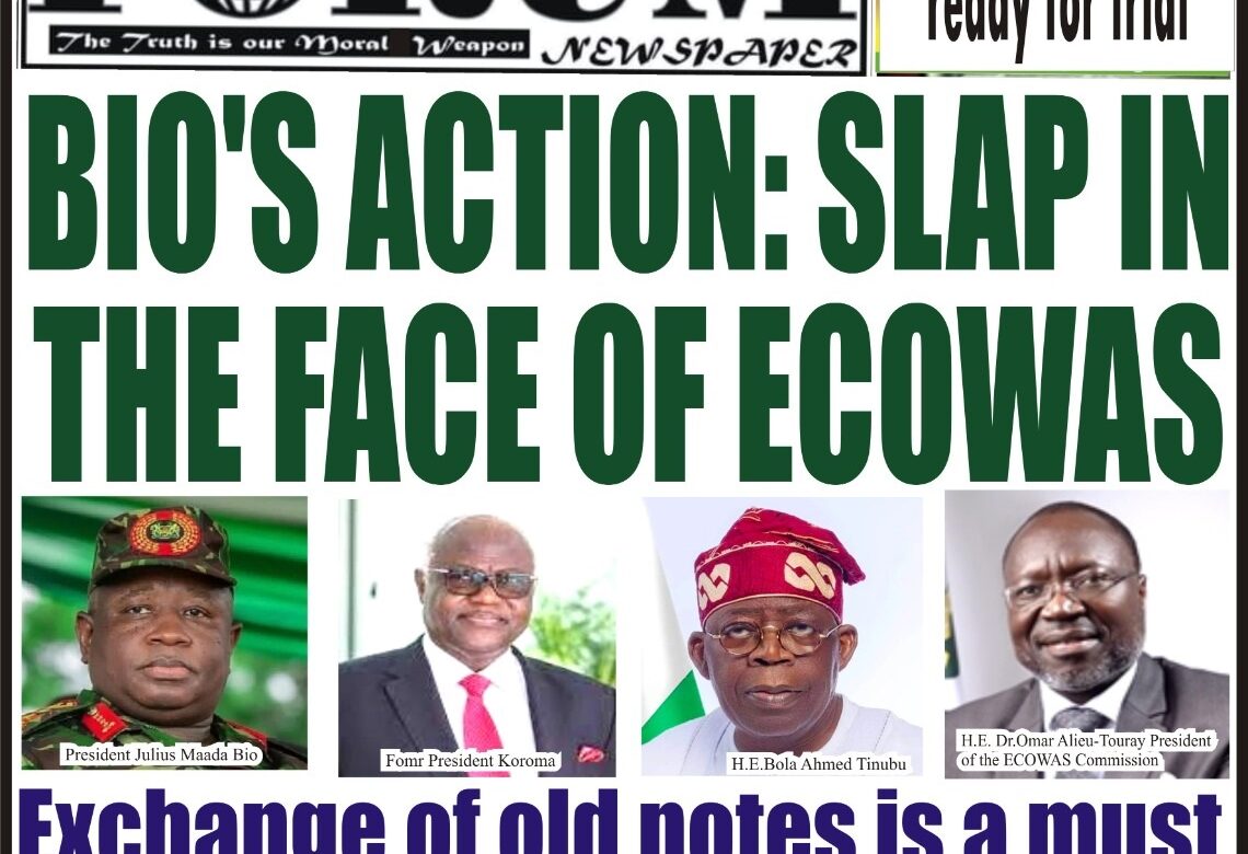 BIO’S ACTION: SLAP IN THE FACE OF ECOWAS