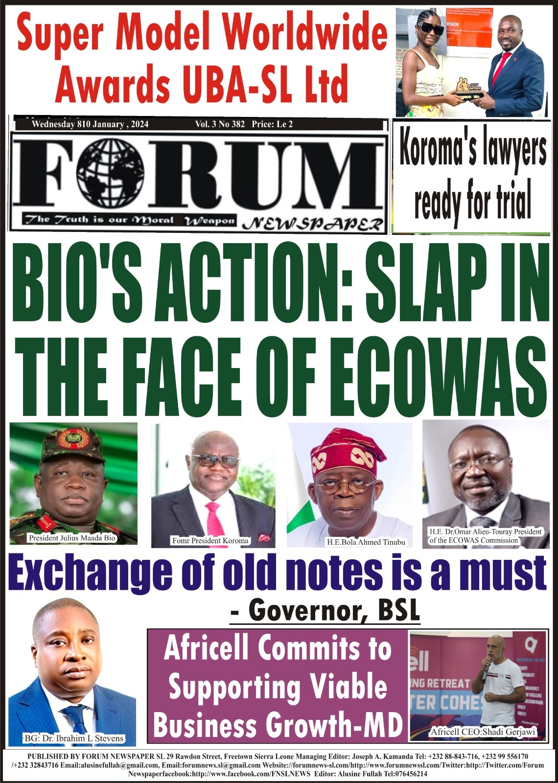BIO’S ACTION: SLAP IN THE FACE OF ECOWAS