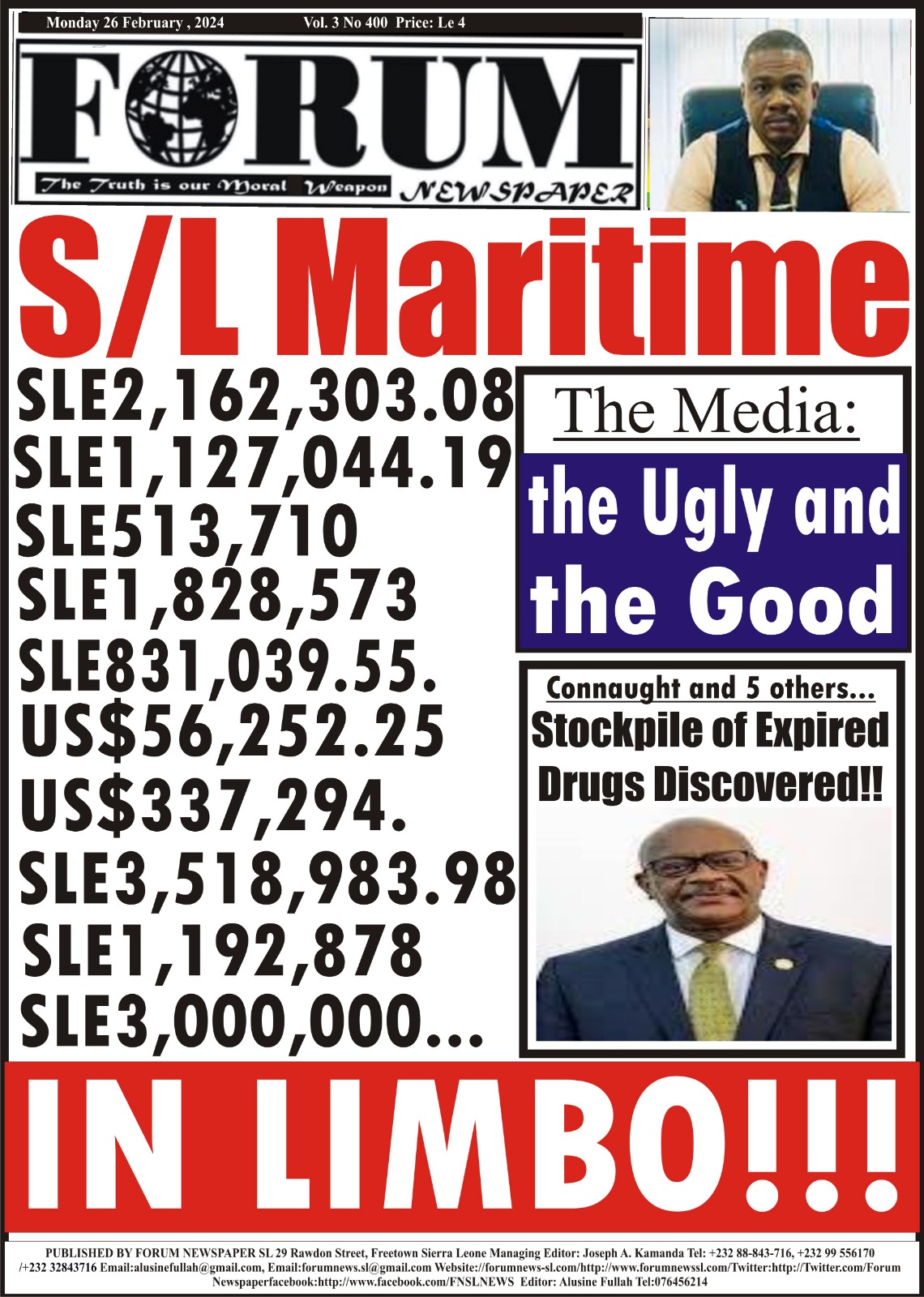 Billions in Limbo at Sierra Leone Maritime Administration!!!