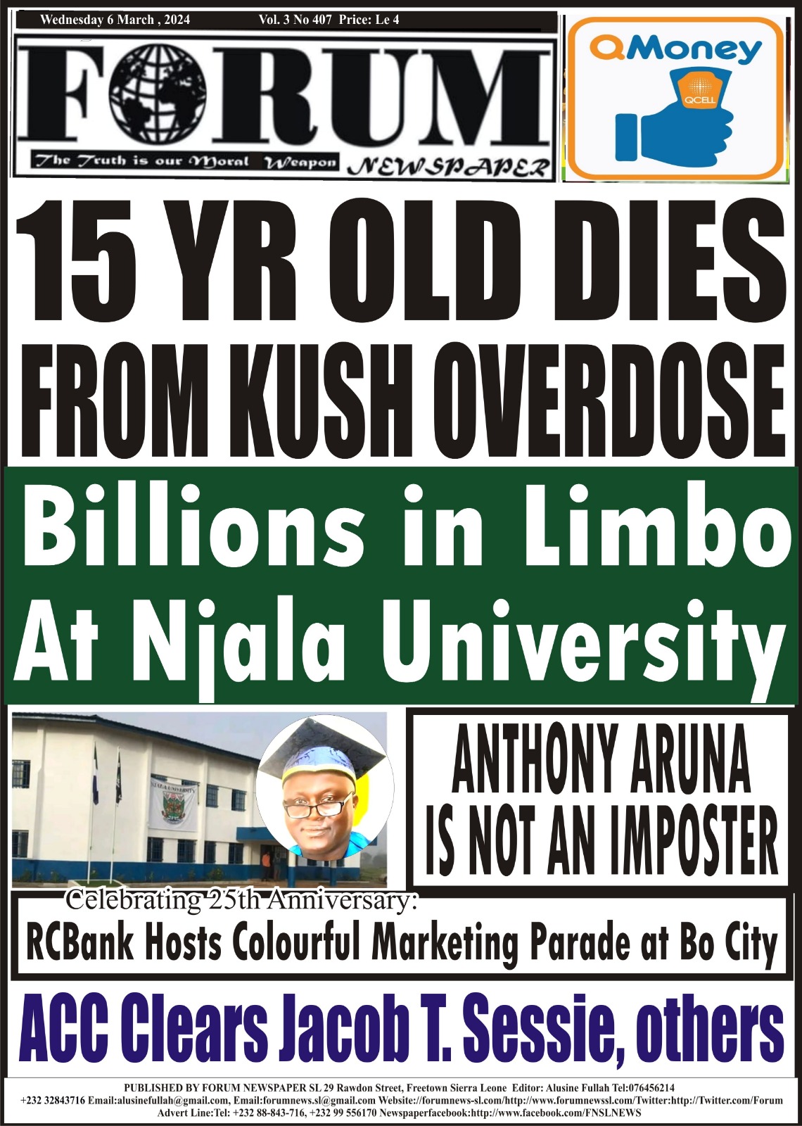 15 YR OLD DIES FROM KUSH OVERDOSE