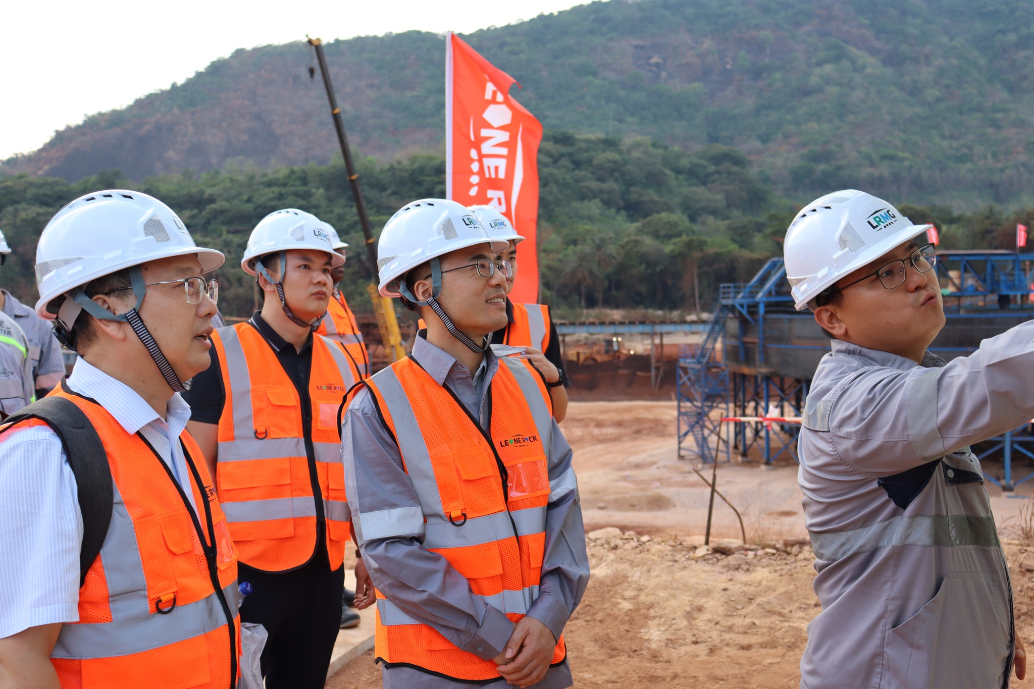AMBASSADOR WANGQING ATTENDS CORNERSTONE LAYING OF A CHINESE-FUNDED IRON MINE PROJECT