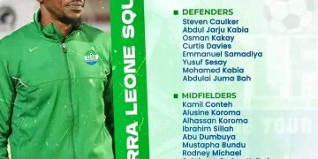 Head Coach Amidu Karim announces Leone Stars 25-man squad