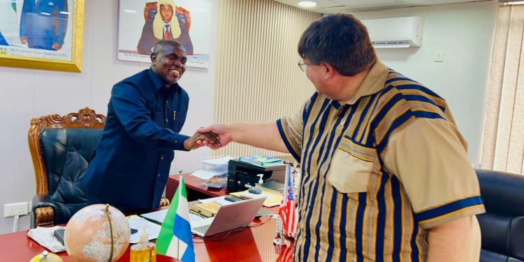 U.S AMB. PAYS COURTESY CALL ON SPEAKER OF PARLIAMENT