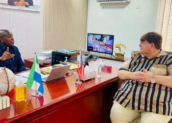 U.S AMB. PAYS COURTESY CALL ON SPEAKER OF PARLIAMENT
