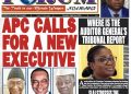 APC CALLS FOR A NEW EXECUTIVE