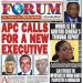 APC CALLS FOR A NEW EXECUTIVE
