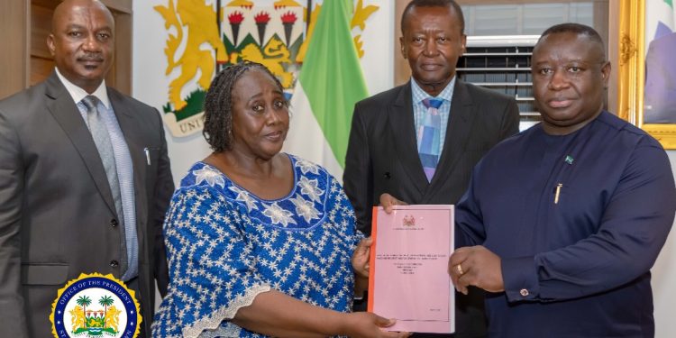 President Bio Receives Investigation Report from the Chairperson of the Tribunal on the Auditor-General, Deputy