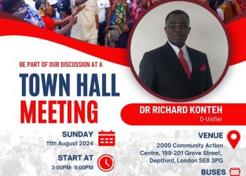 BE PART OF THE DISCUSSION AT A TOWN HALL MEETING  IN LONDON ON SUNDAY 11 AUGUST 2024