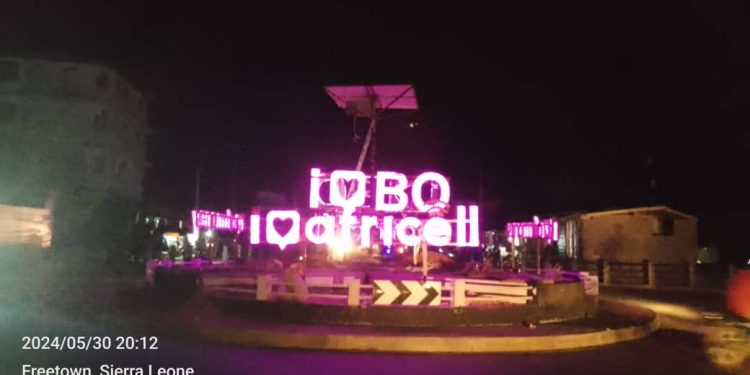 Africell Beautifies New London Roundabout in Bo