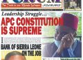 Leadership Struggle… APC CONSTITUTION IS SUPREME