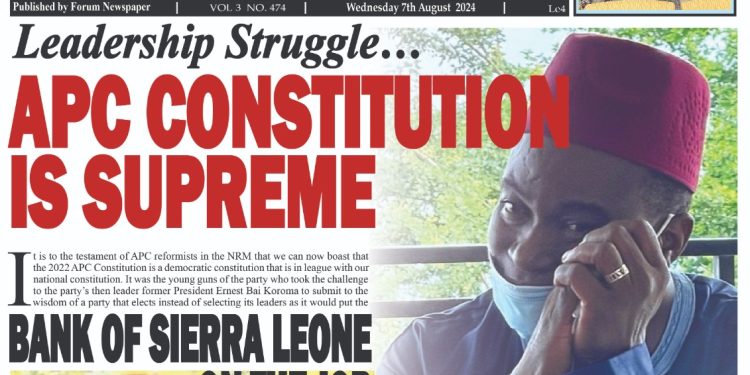 Leadership Struggle… APC CONSTITUTION IS SUPREME