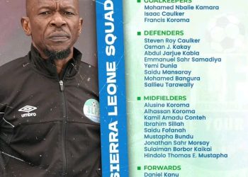 Leone Stars Announce Squad for AFCON 2025 Qualifiers