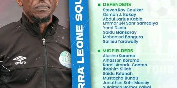 Leone Stars Announce Squad for AFCON 2025 Qualifiers