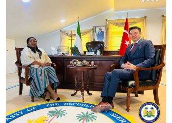 Ambassador-Designate Dr. Francess V. Anderson Welcomes Türkiye İş Bankası Representative to Sierra Leone Embassy