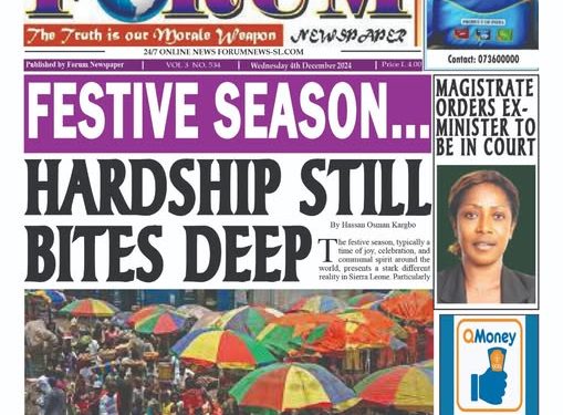 FESTIVE SEASON… HARDSHIP STILL BITES DEEP