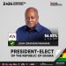 Dr. Samura Kamara Congratulates the president-elect of Ghana