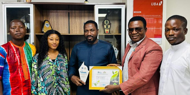 National Climate Ambassador Award… SHOUT CLIMATE CHANGE AFRICA HONOURS UBA-SL MD/CEO