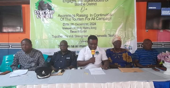 Minister takes Tourism Awareness to Bonthe