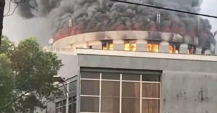 Violence Erupts in Monrovia… Liberia’s Capitol (Parliament) Building Set Ablaze