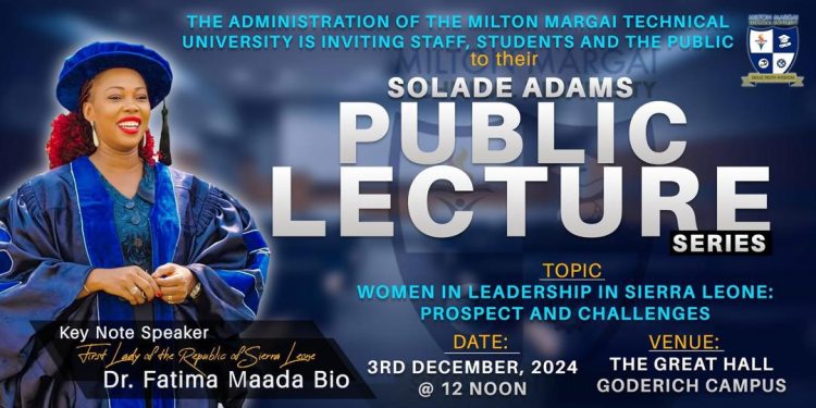 Dr. Fatima Bio to Deliver Transformative Lecture at Milton Margai University Today