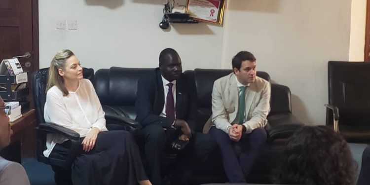 To strengthen MTNDP Implementation…  GOAL’s CEO, Siobhan Walsh, and Delegation engages Minister of Planning and Economic Development to visit President Bio