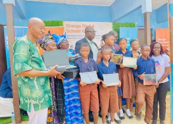 In Bo & Pujehun… Orange Donates Digital Kits to St. Theresa’s Police and Holy Family Schools