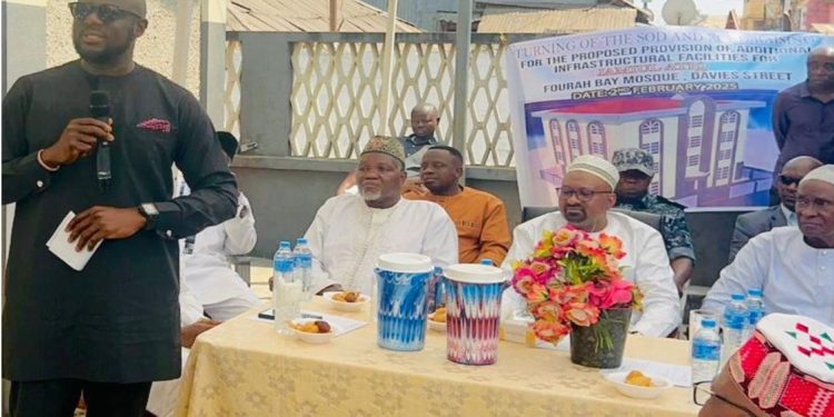 For Fourah Bay Mosque Expansion… Ady Macauley Donates 200 Bags of Cement