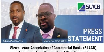PRESS STATEMENT: Sierra Leone Association of Commercial Banks (SLACB) Announces New President and Vice President
