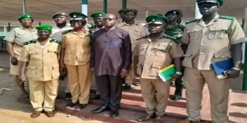 Internal Affairs Minister Inspects SLCS Construction Projects