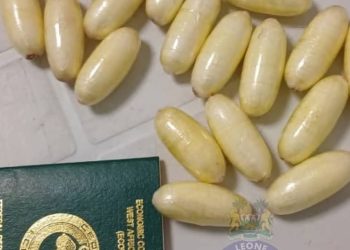 Nigerian National Arrested with Suspected Cocaine at Freetown International Airport