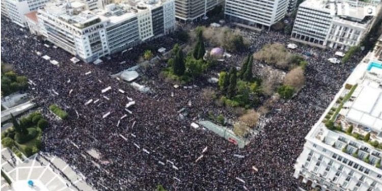Massive Protest Rallies over Train Collision in Greece 