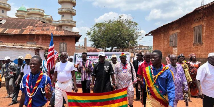 MINISTER OF INTERNAL AFFAIRS  PARTICIPATES IN PEACE MATCH, ADDRESSEES KOINDU STAKEHOLDERS