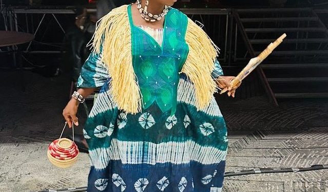 At UBA Group’s 75th Anniversary in Nigeria…  UBA- Sierra Leone’s Kumba Dazzles in Cultural Glamour