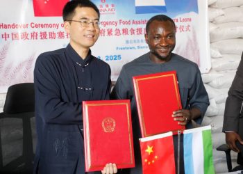 Government of Sierra Leone Receives 27,600 Bags of Rice from China as Emergency Assistance