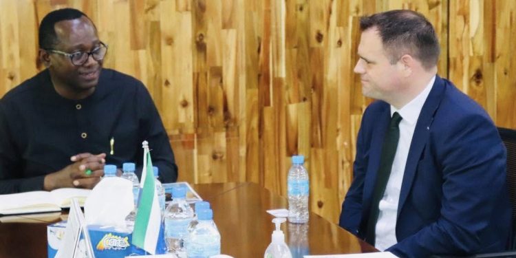 IRISH MINISTER CALLS ON MINISTER OF FINANCE