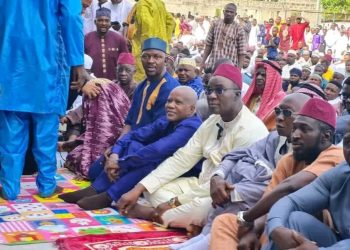 Dr. Richard Konteh Participates in Eid-ul-Fitr Prayers in Makeni