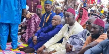 Dr. Richard Konteh Participates in Eid-ul-Fitr Prayers in Makeni