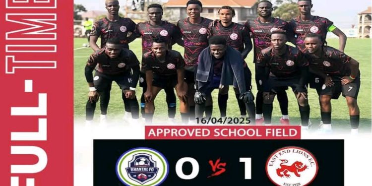 To Stay Top of Leone Rock Premier League… Musa Tombo Strikes Again as East End Lions beat Bhantal FC   