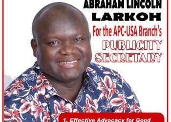 For APC-USA Publicity Secretary Role… Abraham Lincoln Larkoh Emerges as Frontrunner